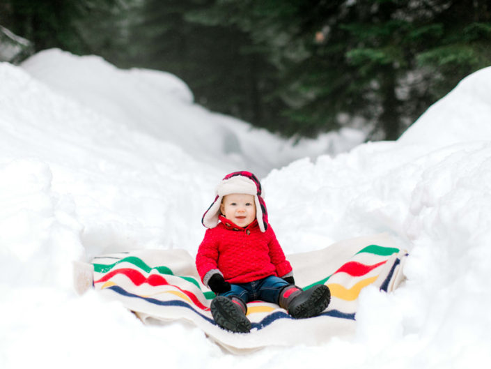 baby snow photography pendleton
