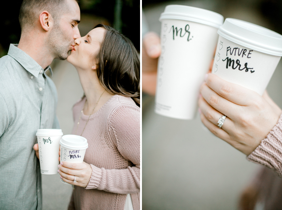 Starbucks cup engagement